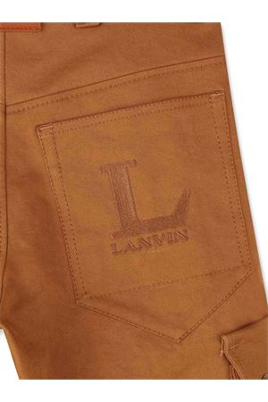 beige cotton trousers LANVIN KIDS | N30304585